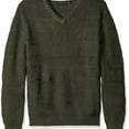 thumbnail image 1 of Nautica Mens Knit V-Neck Pullover Sweater, Green, Small, 1 of 2