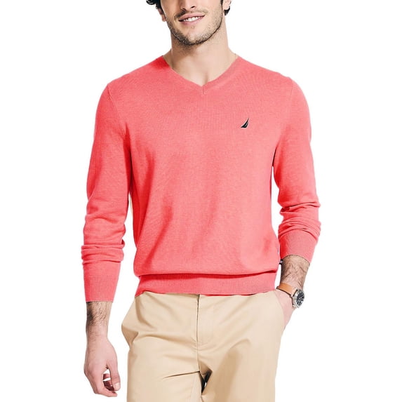 Nautica Mens Lightweight Knit V-Neck Sweater
