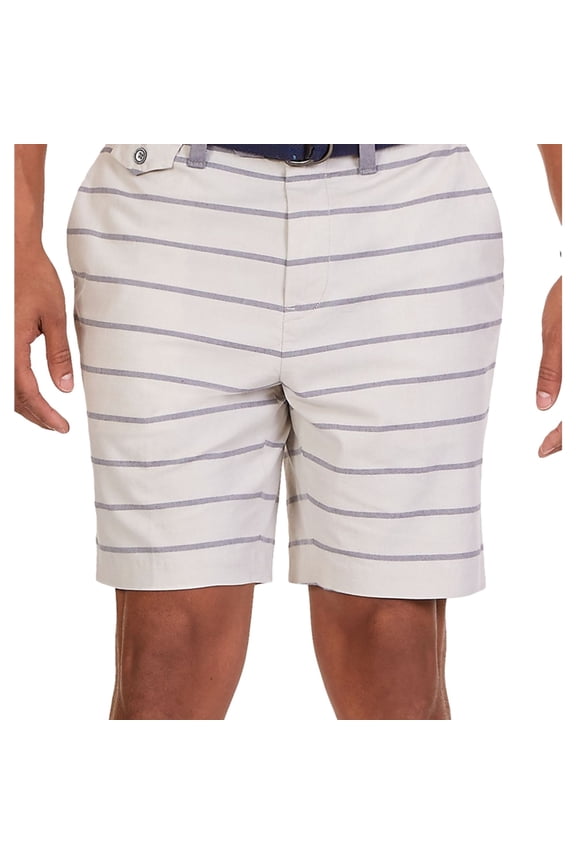 Mens Modern-Fit Oxford Casual Walking Shorts, Beige, 42