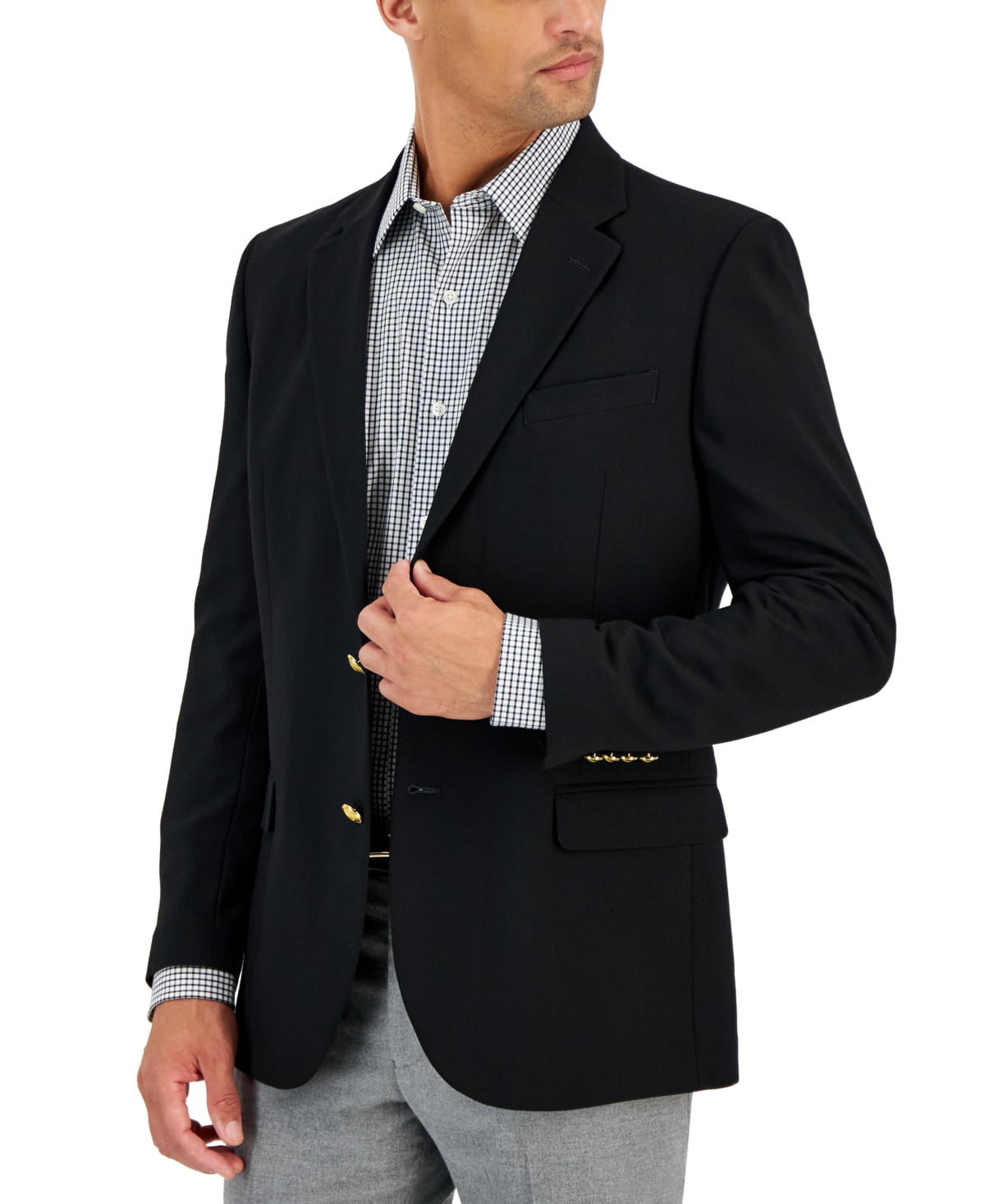 Polka Dot Mens Blazer - Black and White Sport Coat main image 0