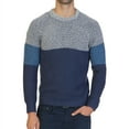 thumbnail image 1 of Nautica Mens Multi-Textured Colorblocked Pullover Sweater, Blue, Small, 1 of 2