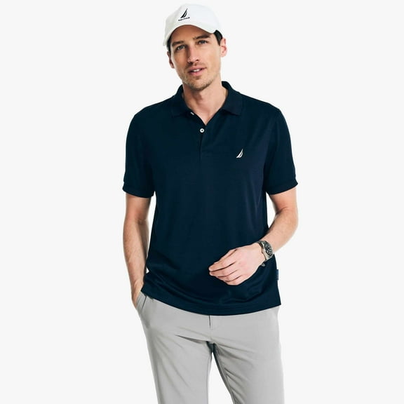 Nautica Mens Navtech Classic Fit Polo Navy XL