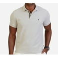 thumbnail image 1 of Nautica Mens Performance Rugby Polo Shirt, Beige, XX-Large, 1 of 2