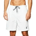 thumbnail image 1 of Nautica Mens Standard Solid Quick Dry Classic Logo Swim-Trunk XX-Large Bright White, 1 of 3