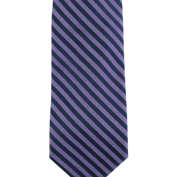 Nautica Mens Striped Self-tied Necktie, Purple, One Size
