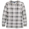 thumbnail image 1 of Nautica Mens Waffle Thermal Crew Neck Long Sleeve Top (Plaid Small), 1 of 1