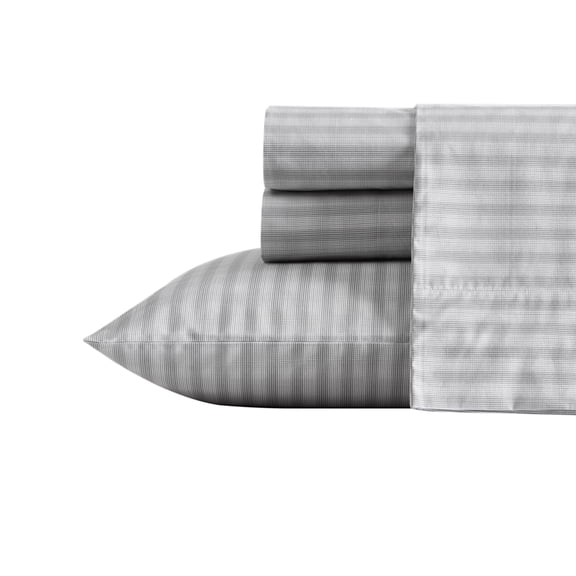 Nautica Michael Plaid 100% Cotton Percale Sheet Set, Queen, Vessel, 4-Piece (All-Seasons, Crisp & Cool Feel) (All-Seasons, Crisp & Cool Feel)