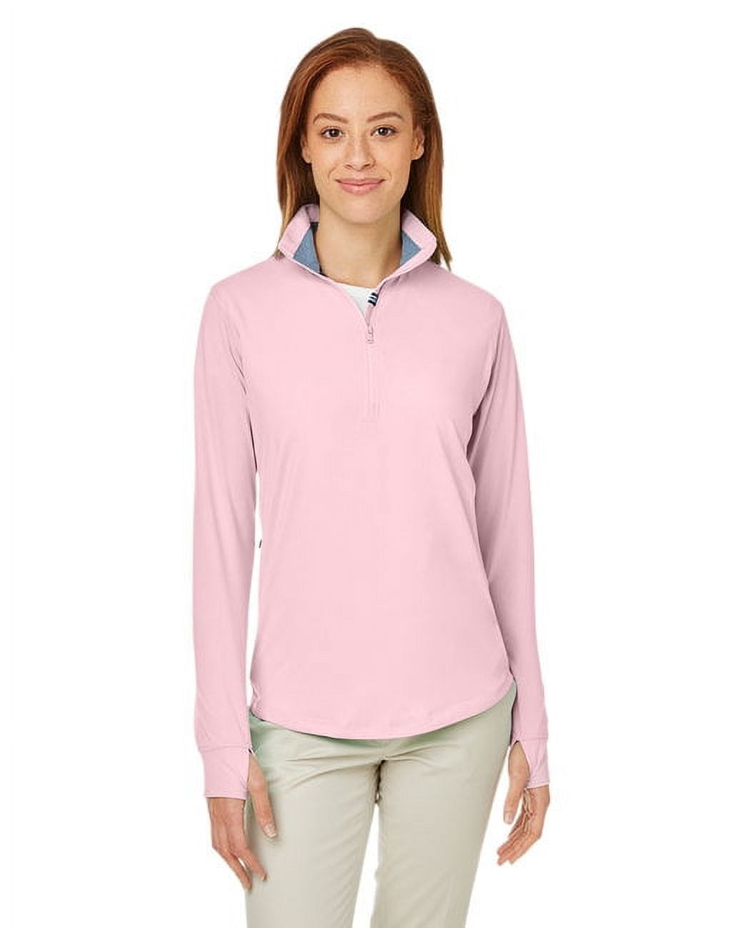 Nautica N17925 Ladies Saltwater Quarter-Zip Pullover - Walmart.com