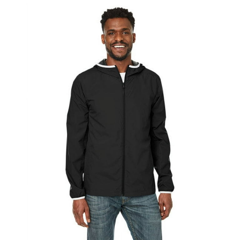 Nautica N17926 Men s Stillwater Windbreaker Jacket Black 2XL