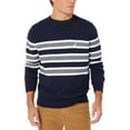 thumbnail image 1 of Nautica NAVY Men's Textured Stripe Crewneck Sweater, XXL, 1 of 2