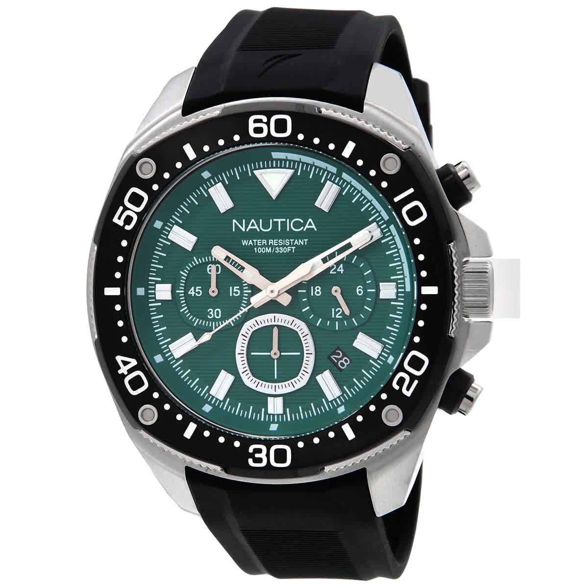 Nautica NCT Blue Sail Chronograph Quartz Green Dial Men's Watch