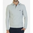 thumbnail image 1 of Nautica NEW Gray Mens Size Small S Henley Fleece Long-Sleeve Sweater, 1 of 2