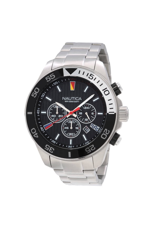 One Chronograph Quartz Black Dial Men's Watch NAPNOS306