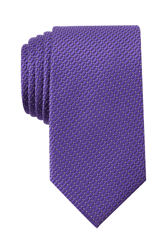 PURPLE Men's Sullivan Slim Neat Grid Tie, O/S