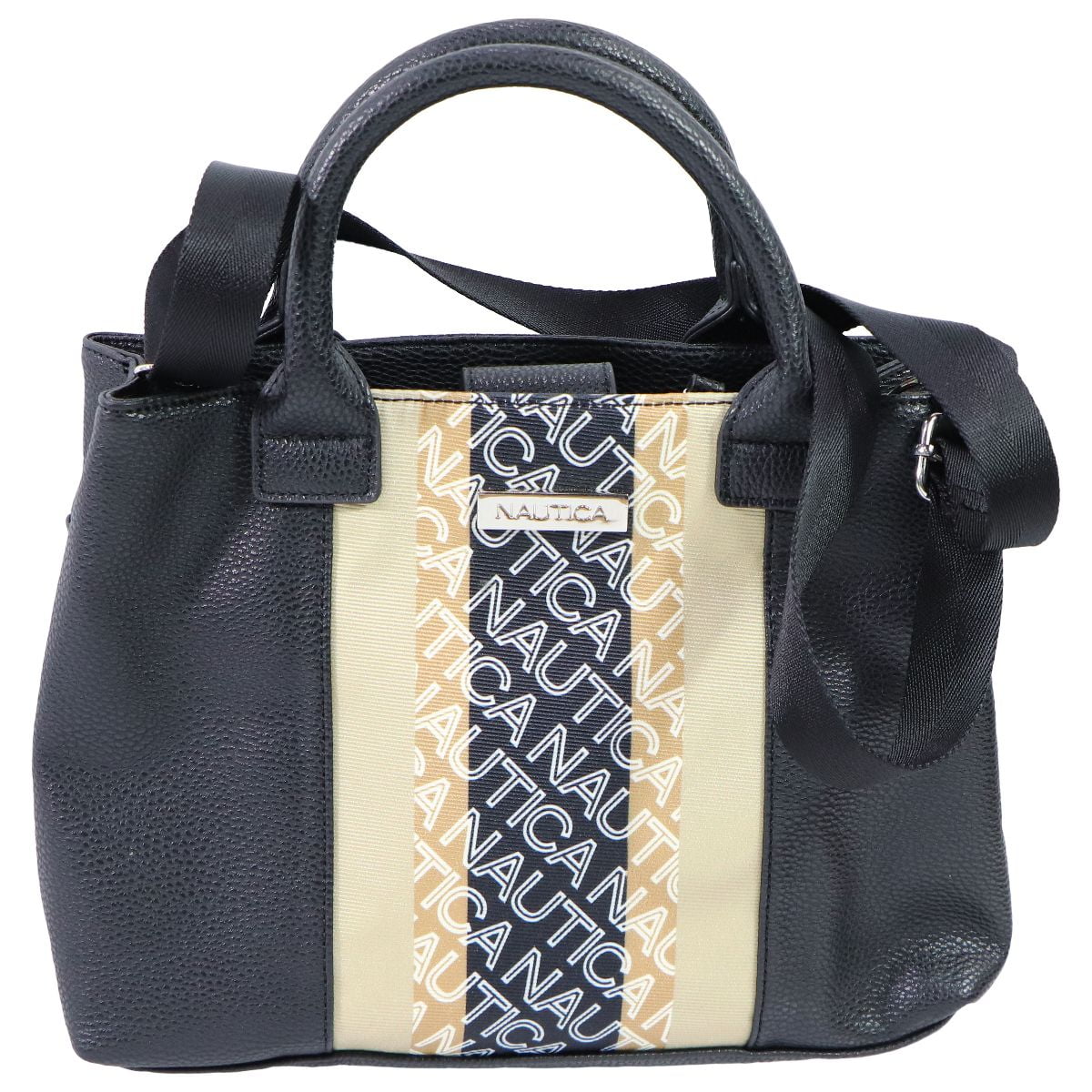 Nautica Pebble Crossbody Handbag Black Khaki Used Walmart