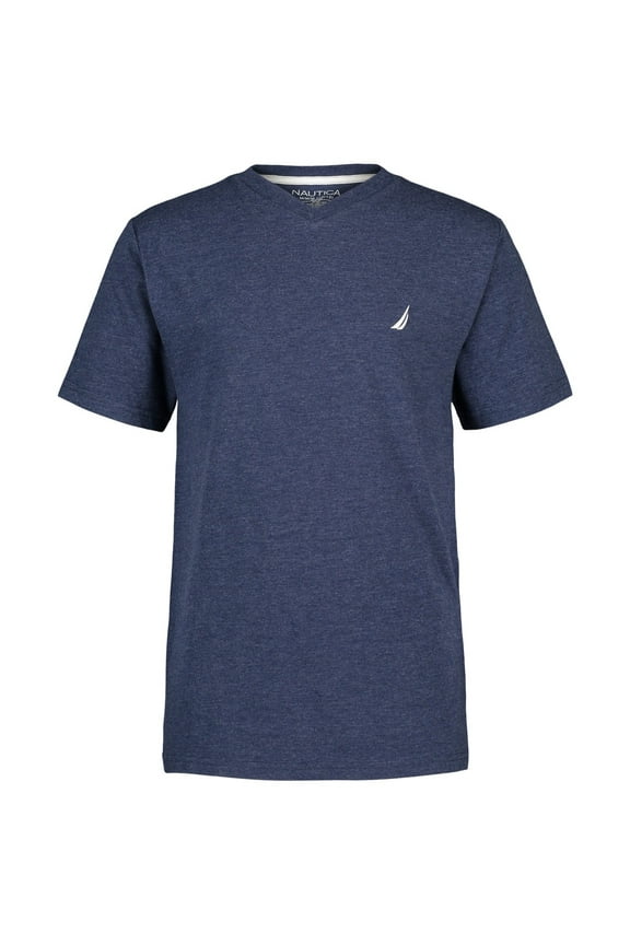 SPORT NAVY Boys Channel V-Neck Short Sleeve Tee, US Medium-5