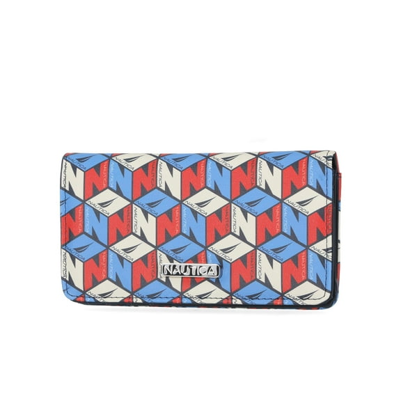 Nautica Seaside Slim RFID Wallet for Women ‚Äì Credit Card Holder with Coin Purse, Women‚Äôs Clutch Small Organizer with ID Window - Americana