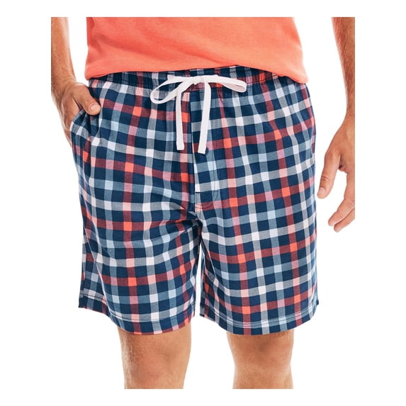 Nautica Sleepwear Mens Cotton Plaid Sleep Short
