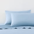 thumbnail image 1 of Nautica Solid 100% Cotton Percale 4-Piece Sheet Set, Queen, Lake Blue, 1 of 7