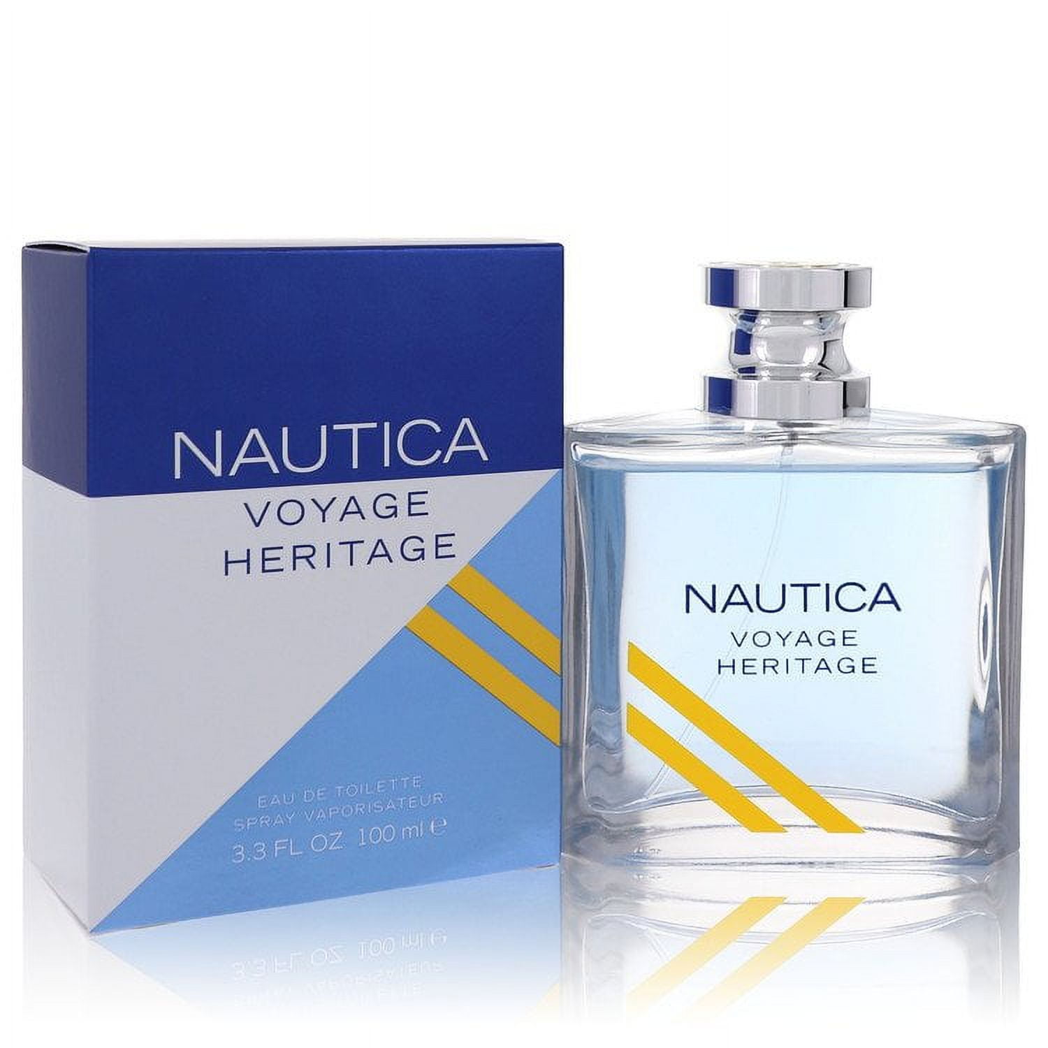 Nautica Voyage Heritage by Nautica Eau De Toilette Spray 3.4 oz for Men -  Brand New