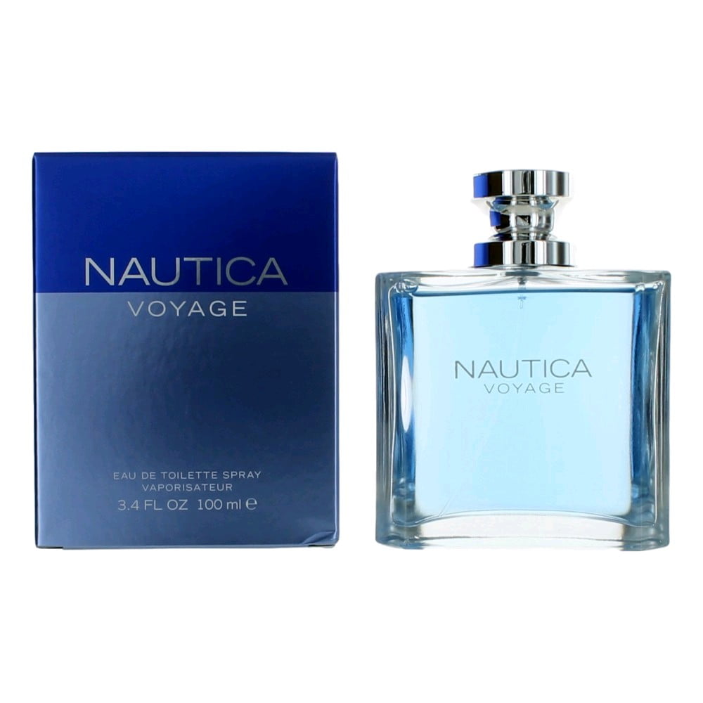 Nautica Voyage EDT Spray for Men, Fresh and Salty Sea Breeze, 3.3 oz