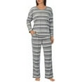 thumbnail image 1 of Nautica Womens Pajamas - Cozy Silky Fleece - 2 Piece Long Sleeve Winter Sleepwear Set for Women (Fairisle/XX-Large), 1 of 3