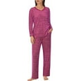 thumbnail image 1 of Nautica Womens Pajamas - Cozy Silky Fleece - 2 Piece Long Sleeve Winter Sleepwear Set for Women (Stamp Geo/XX-Large), 1 of 3