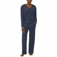 thumbnail image 1 of Nautica Women's 2 Piece Fleece Pajama Sleepwear Set Color: Blue, Size: S, 1 of 4