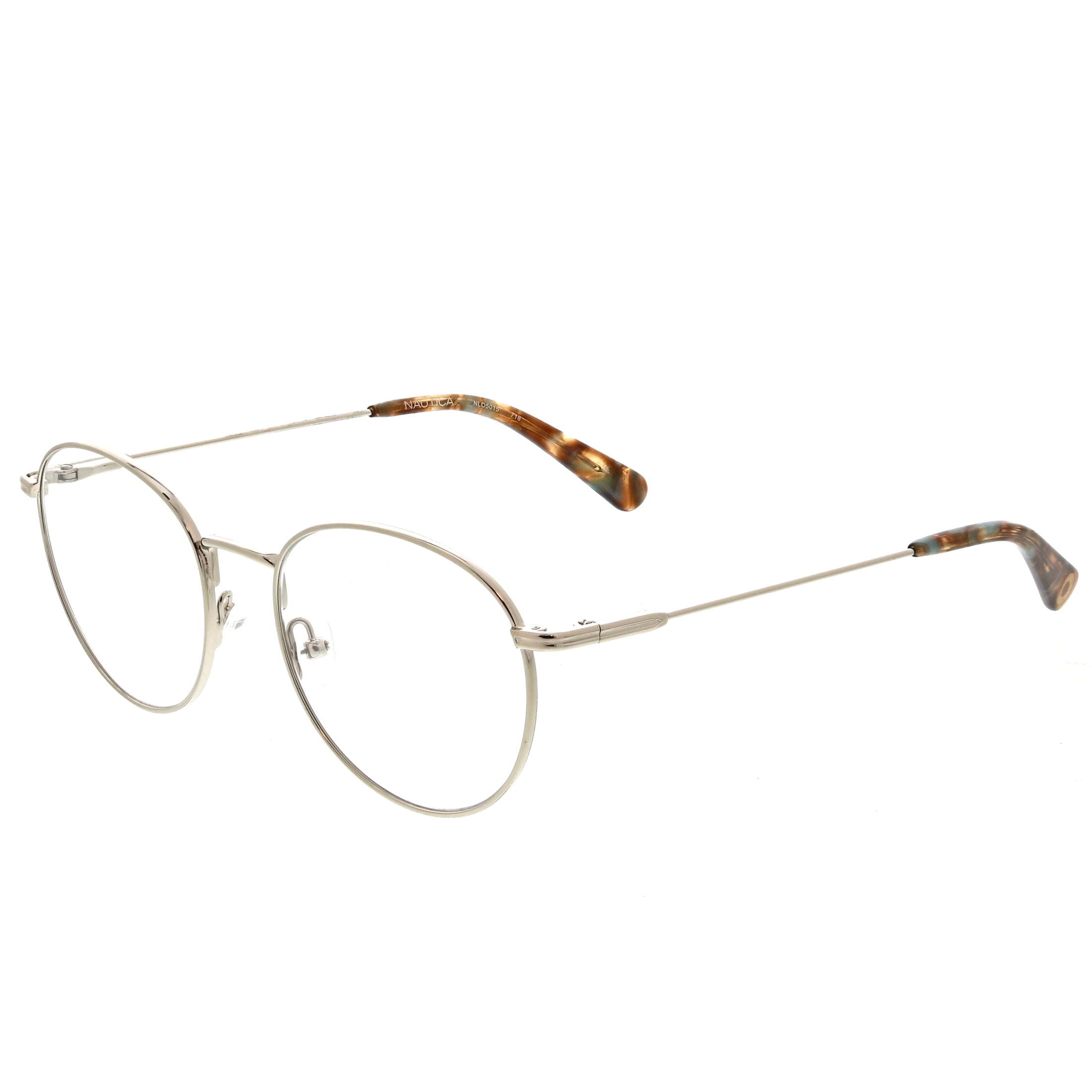 Nautica Women's Petite Prescription Eyeglasses, NLO5015, Light Gold, 5118140, with Case