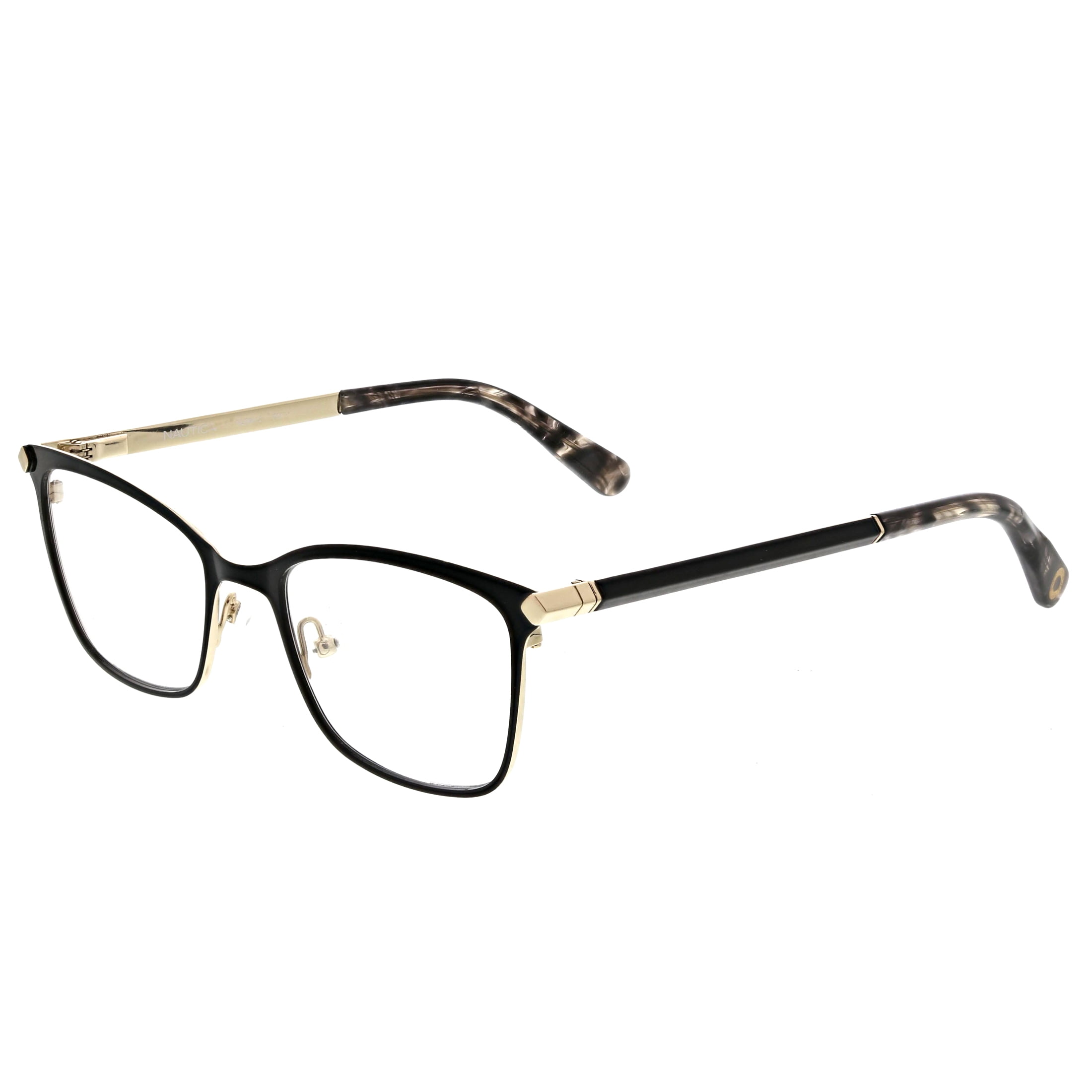 Nautica Women's Prescription Eyeglasses, NLO5012, Black, 5118140, with Case