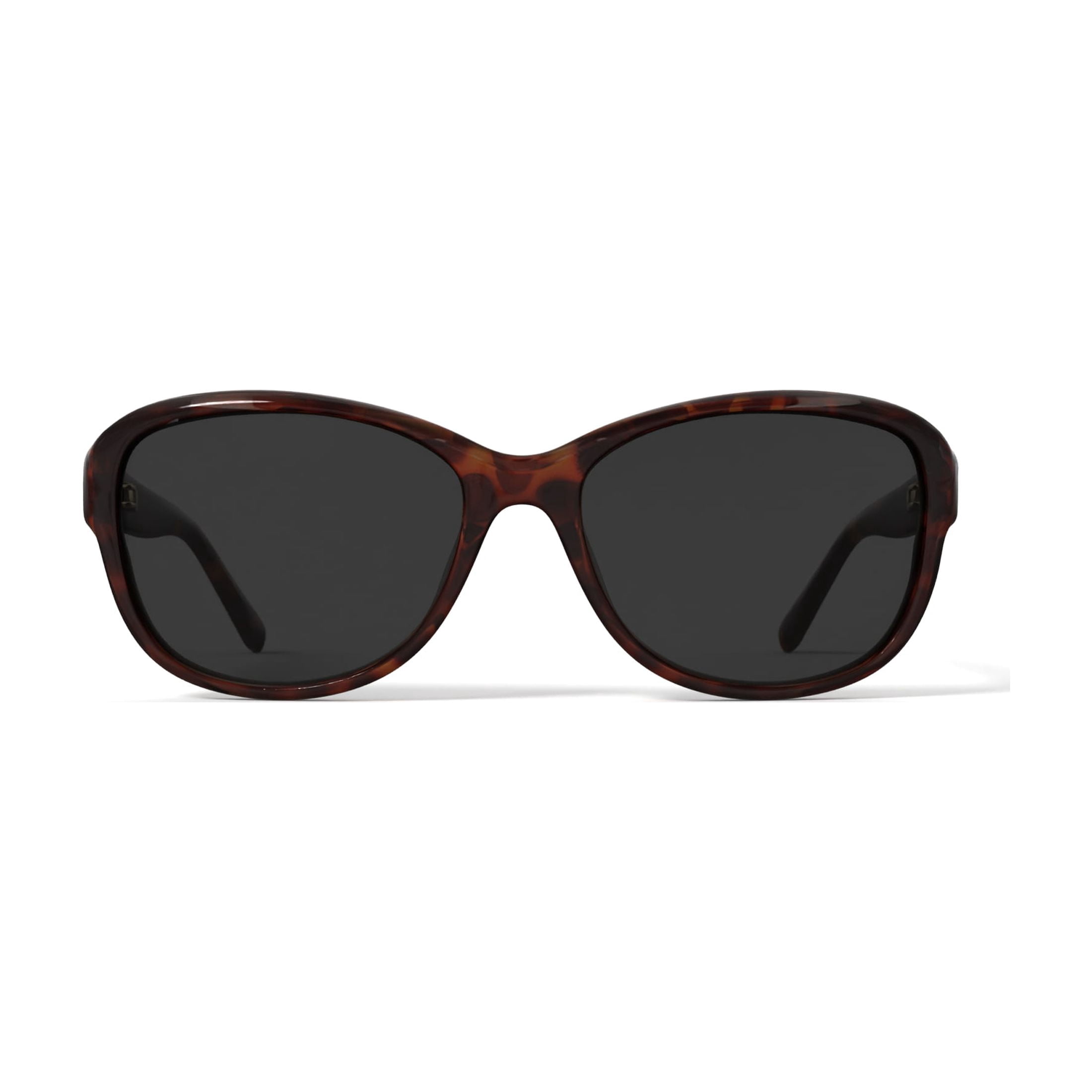 Nautica Women's Rectangle Prescription Sunglasses with Case, NLS6016 Shiny Brown Demi