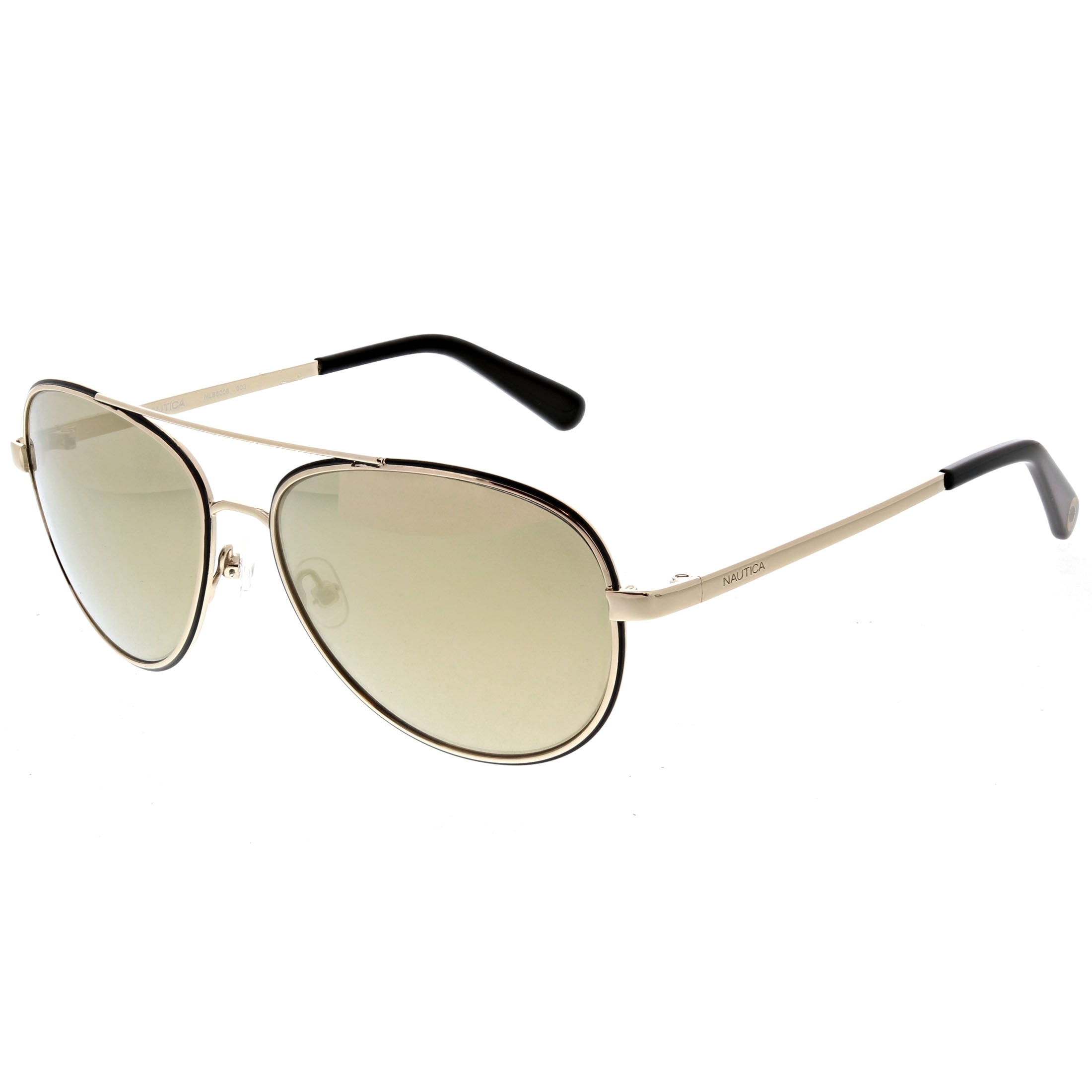 Nautica Women's Rx'able Fashion Sunglasses, NLS6008, Gold, 57-16-135 ...