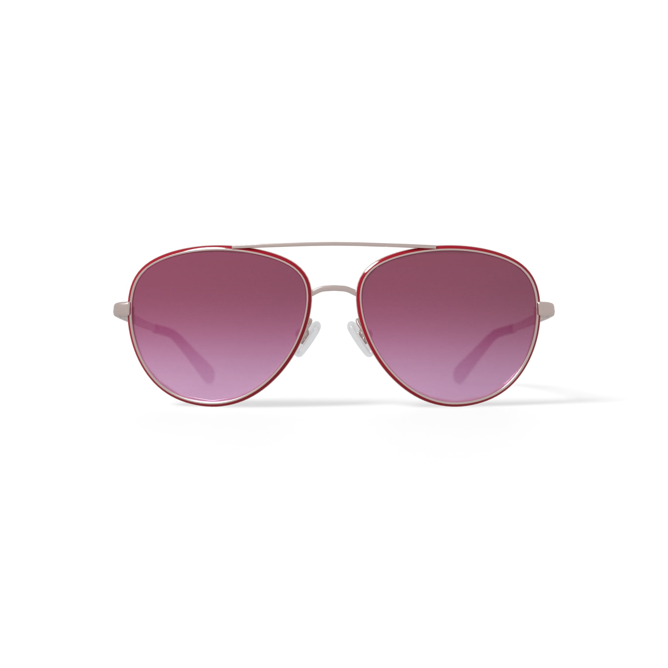 Nautica Women's Rx'able Fashion Sunglasses, NLS6008, Rose Gold, 57-16-135, with Case