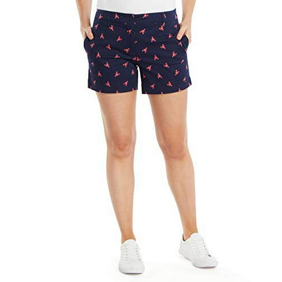 Nautica Women's Size 12, Cotton Stretch Twill Shorts 5 Inseam NWT, Navy Seas