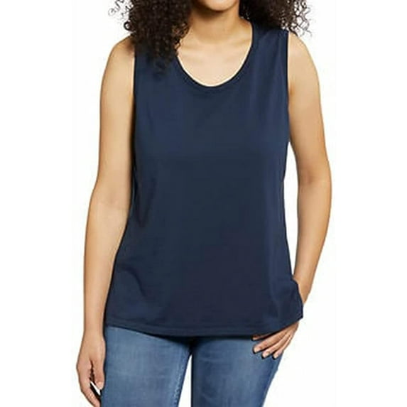 Nautica Women's Sleeveless Top (Navy Seas,M)