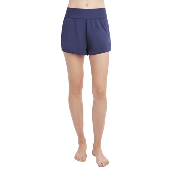 Nautica Women's Standard Knit Swim Short Swimsuit Bottom, Deep Sea, Small