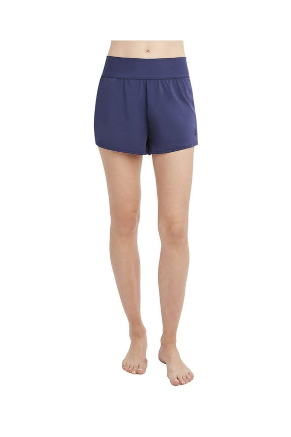 Women's Standard Knit Swim Short Swimsuit Bottom, Deep Sea, Small