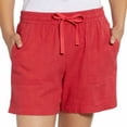 thumbnail image 1 of Nautica Womens Linen Blend Pull-On Shorts, 1 of 2