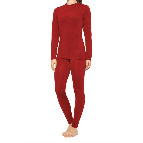 Nautica Womens Long Sleeve Thermal Base Layer Set