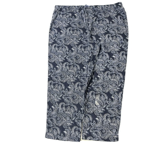 Nautica Womens Printed Pajama Pants,1-Piece,Blue/White,3X