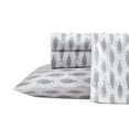 thumbnail image 1 of Nautica Woodblock Fish 100% Cotton Percale 3-Piece Sheet Set, Twin, Grey, 1 of 9