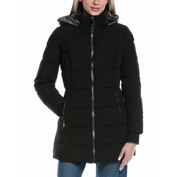 Nautica womens Coat, xs, Black