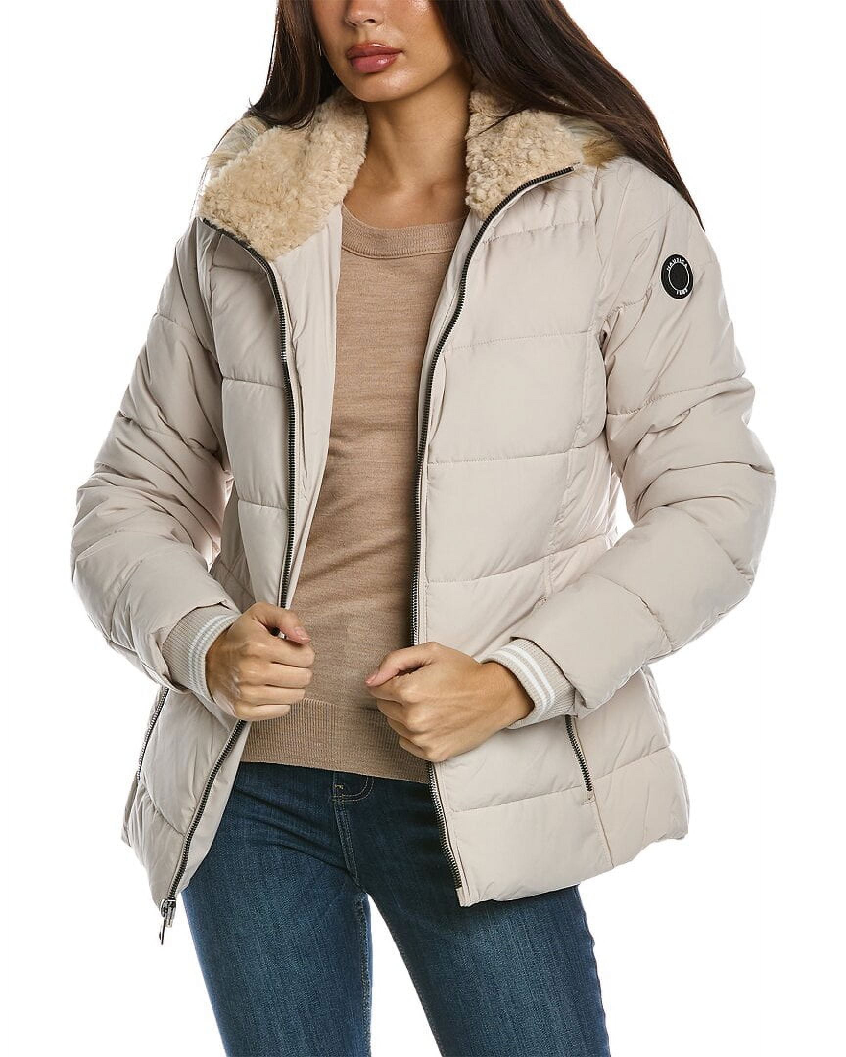 Buy Nautica womens Quilted Jacket, L, Beige at Ubuy Ethiopia