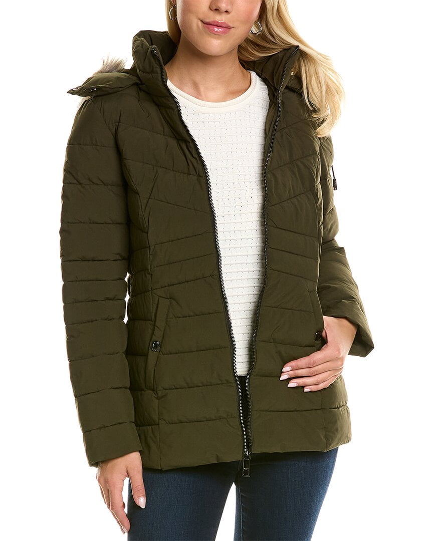 Nautica womens Short Stretch Puffer Jacket, XS 