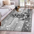thumbnail image 1 of Nautical Anchor Area Rugs 4'x6', Washable Small Throw Rugs for Office Bathroom, Rudder Stars Retro Black Grey Wooden Grain Indoor Outdoor Rug Non-Slip Low Pile Carpet Runner Reversible Floor Mats, 1 of 8