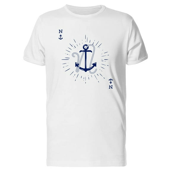 Nautical Anchor, Card Style, N T-Shirt Men -Image by Shutterstock, Male Medium