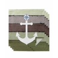 thumbnail image 1 of Nautical Anchor Cloth Napkins Set of 4 Reusable Dinner Napkins, Farmhouse Sage Green Brown Wooden Grain Cocktail Napkin Washable Table Napkins for Wedding/Holiday Party/Baby Shower 20"x20", 1 of 7