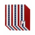 thumbnail image 1 of Nautical Anchor Cloth Napkins Set of 6 Reusable Dinner Napkins, Red Navy Blue White Stripe Geometric Cocktail Napkin Washable Table Napkins for Wedding/Holiday Party/Baby Shower 20"x20", 1 of 7