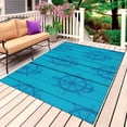 thumbnail image 1 of Nautical Anchor Outdoor Rug 3x5 Ft, Non Slip Washable Area Rug, Coastal Ocean Sea Wooden Grain Blue Patio Rugs Carpet Runner, Large Floor Mat for Indoor/Outdoor Deck Porch Camping, 1 of 8