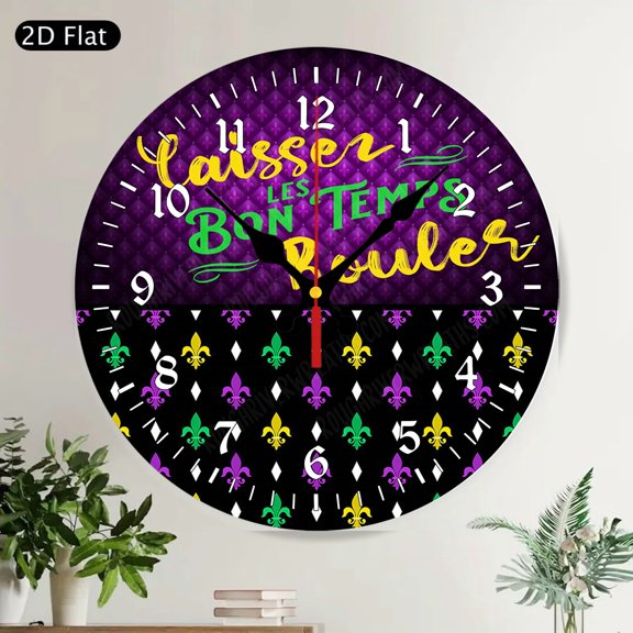 Nautical Anchor Round Wall Clock Home Is Where The Anchor Drops Vintage Map Silent Non Ticking